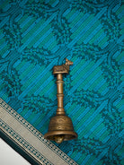 Blue Green Floral Jaal Tanchoi Silk Handloom Banarasi Saree - Sacred Weaves