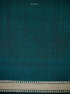 Blue Green Floral Jaal Tanchoi Silk Handloom Banarasi Saree - Sacred Weaves