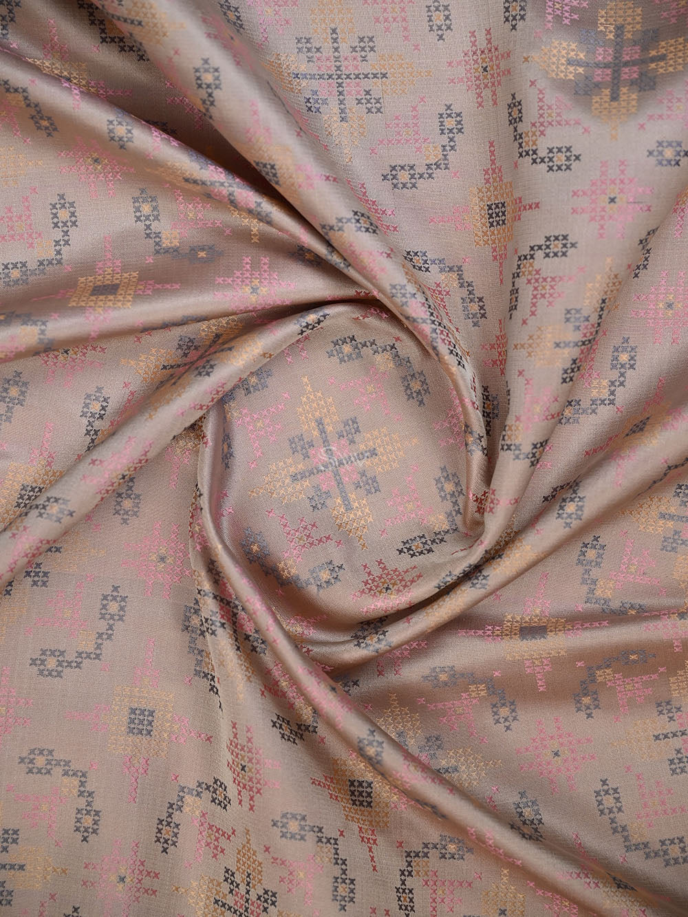 Pastel Onion Pink Tanchoi Silk Handloom Banarasi Saree - Sacred Weaves