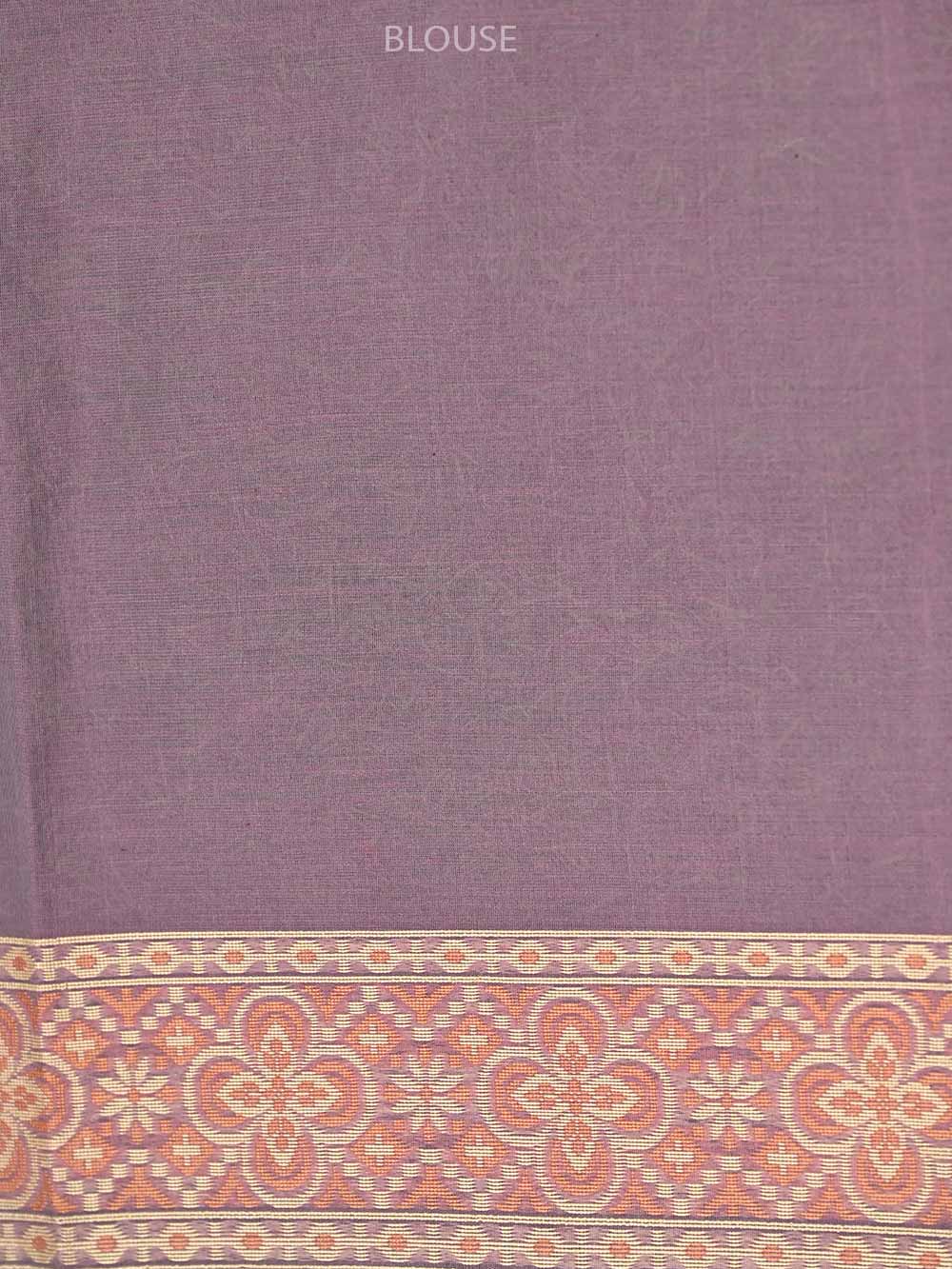 Mauve Jaal Cotton Silk Handloom Banarasi Saree - Sacred Weaves