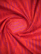 Red Orange Floral Jaal Tanchoi Silk Handloom Banarasi Saree - Sacred Weaves
