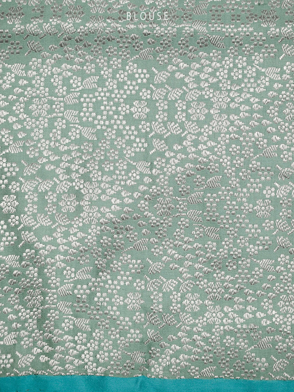 Greenish Grey Plain Satin Silk Handloom Banarasi Saree - Sacred Weaves