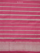 Pink Satin Silk Handloom Banarasi Saree - Sacred Weaves