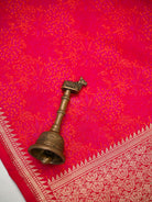 Red Floral Tanchoi Silk Handloom Banarasi Saree - Sacred Weaves