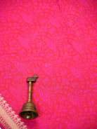 Pink Orange Floral Jaal Tanchoi Silk Handloom Banarasi Saree - Sacred Weaves