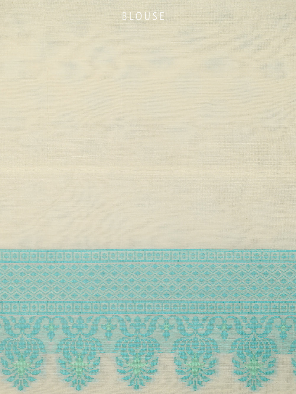 Cream Meenakari Booti Cotton Silk Handloom Banarasi Saree - Sacred Weaves