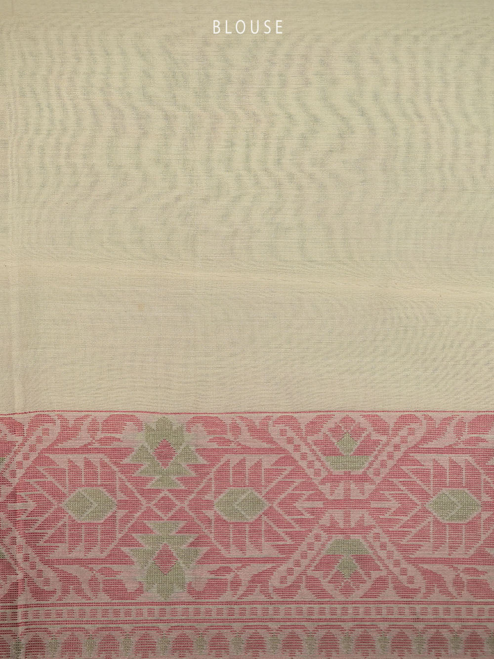 Cream Meenakari Jaal Cotton Silk Handloom Banarasi Saree - Sacred Weaves