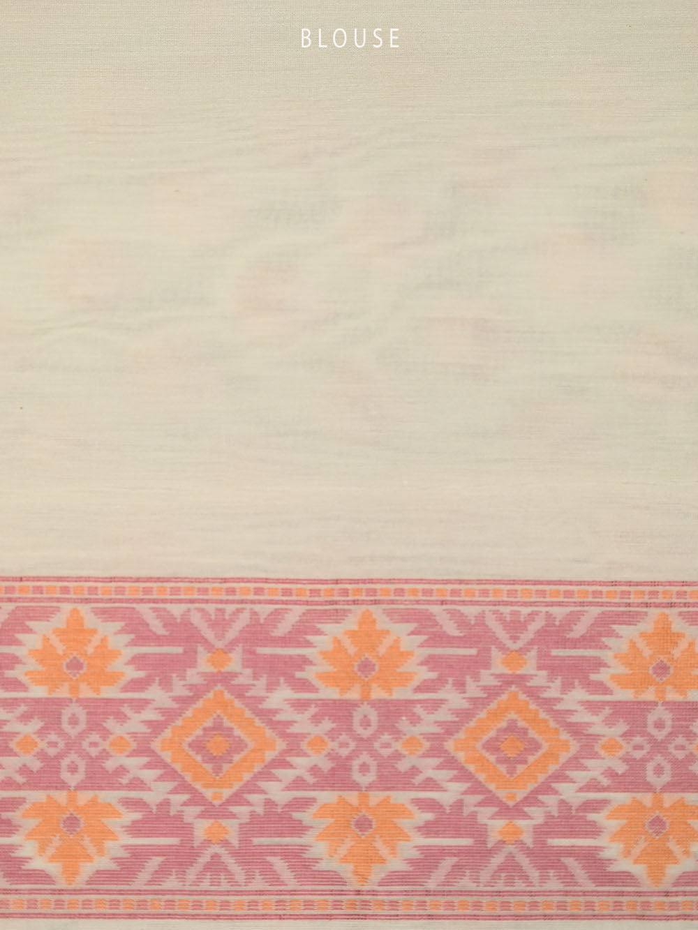 Off White Meenakari Jaal Cotton Silk Handloom Banarasi Saree - Sacred Weaves