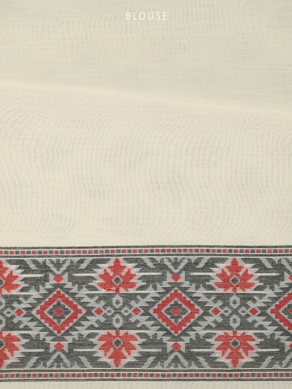 Cream Meenakari Booti Cotton Silk Handloom Banarasi Saree - Sacred Weaves