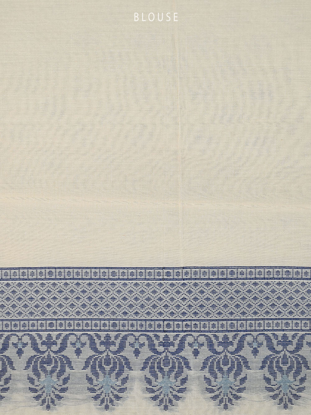 Off-White Meenakari Booti Cotton Silk Handloom Banarasi Saree - Sacred Weaves