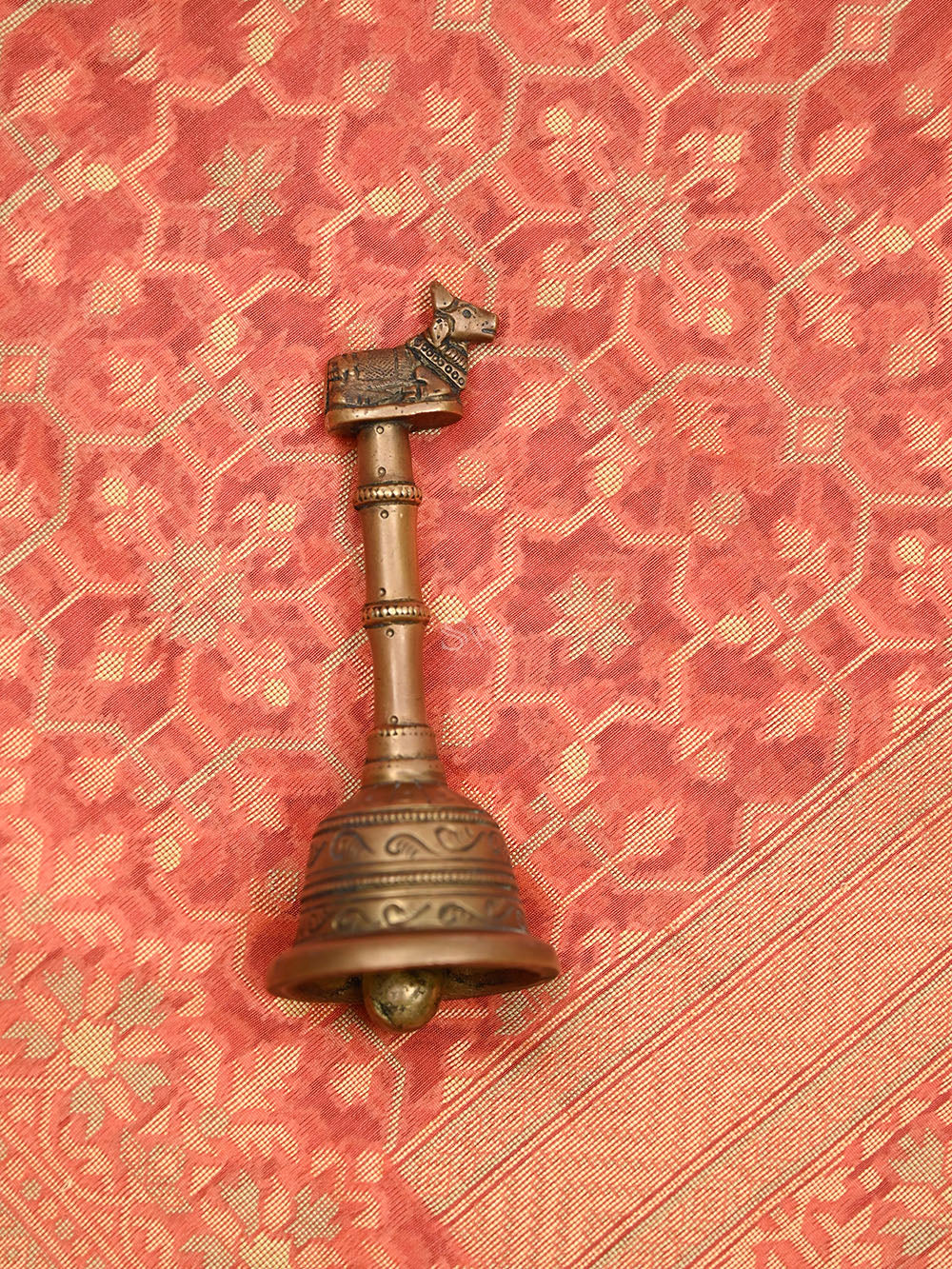 Coral Pink Meenakari Jaal Cotton Silk Handloom Banarasi Saree - Sacred Weaves