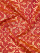 Pink Orange Meenakari Jaal Cotton Silk Handloom Banarasi Saree - Sacred Weaves