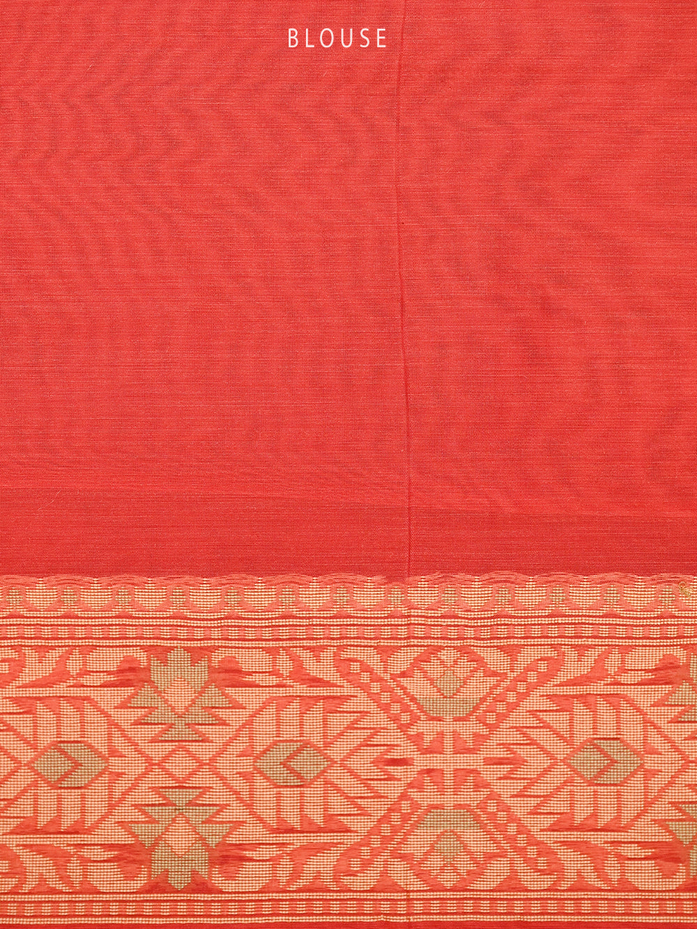 Bright Coral Pink Meenakari Jaal Cotton Silk Handloom Banarasi Saree - Sacred Weaves