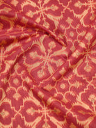 Dark Coral Pink Meenakari Jaal Cotton Silk Handloom Banarasi Saree - Sacred Weaves