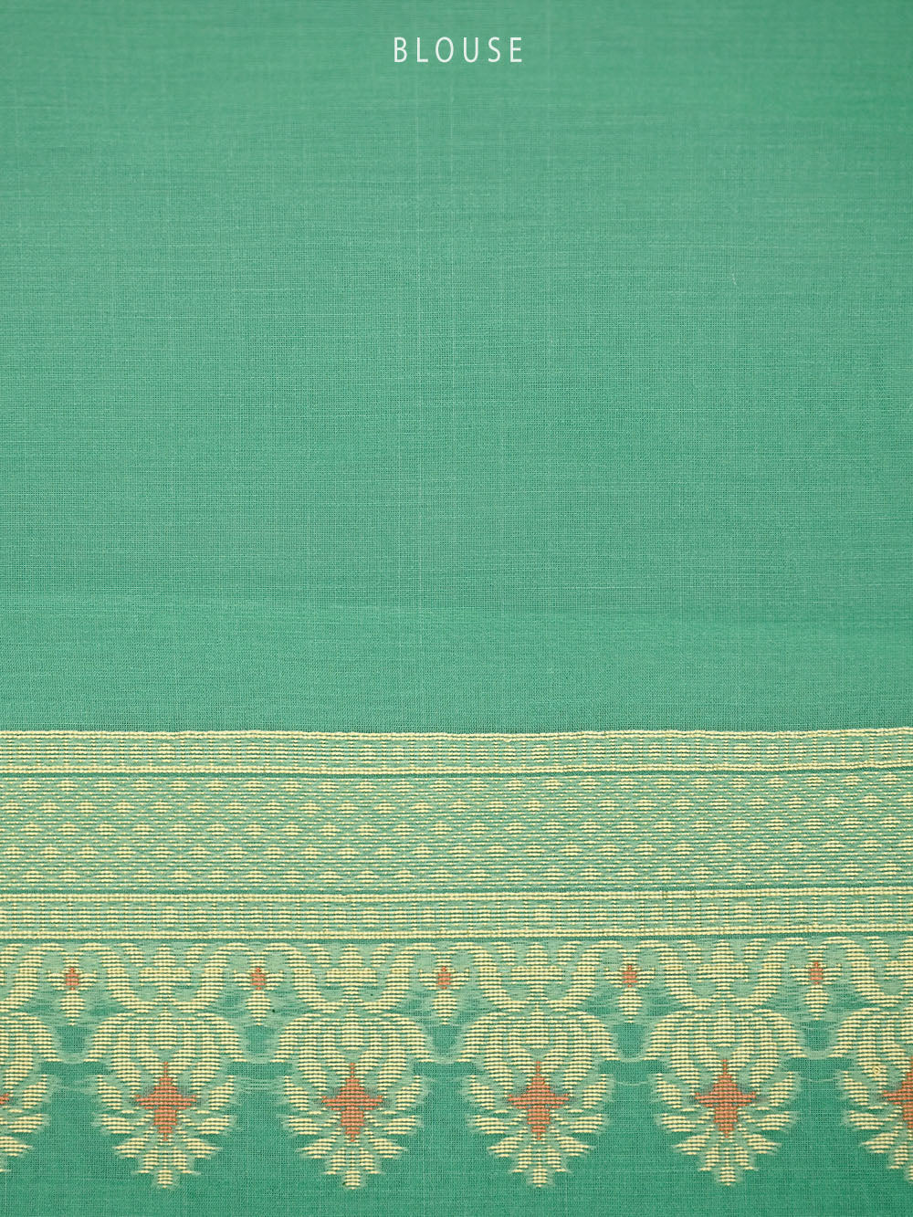 Sea Green Meenakari Jaal Cotton Silk Handloom Banarasi Saree - Sacred Weaves
