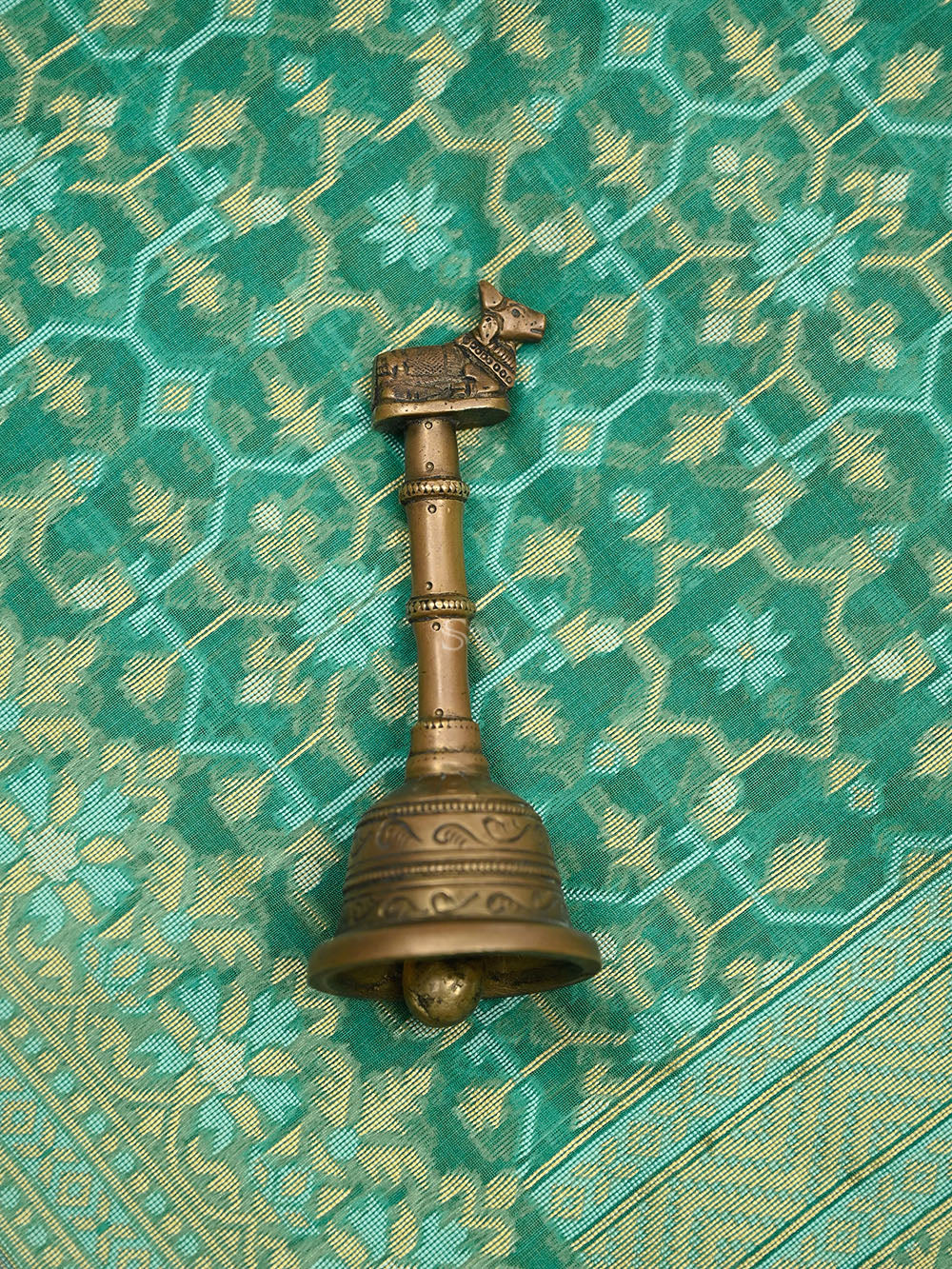 Green Meenakari Jaal Cotton Silk Handloom Banarasi Saree
