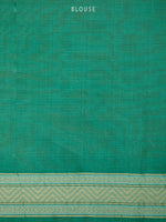 Green Meenakari Jaal Cotton Silk Handloom Banarasi Saree
