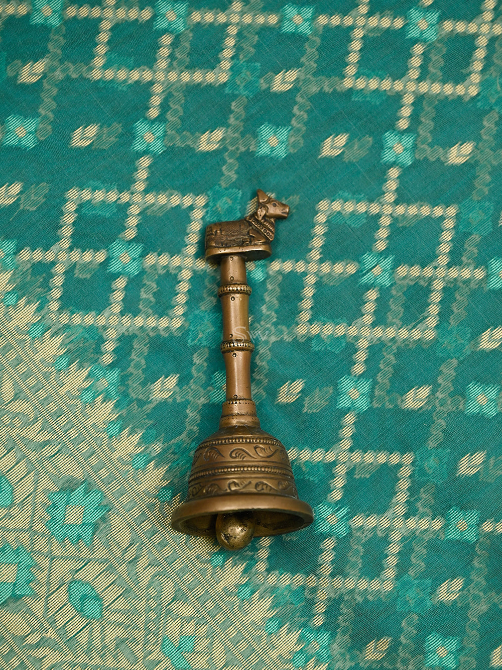 Aqua Green Meenakari Jaal Cotton Silk Handloom Banarasi Saree - Sacred Weaves