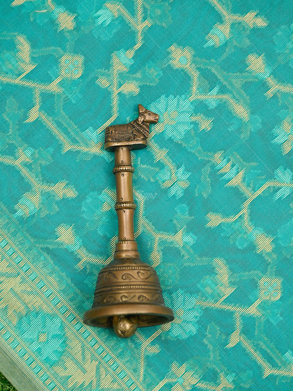 Aqua Green Meenakari Jaal Cotton Silk Handloom Banarasi Saree - Sacred Weaves