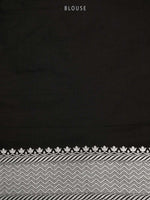 Black Shikargah Katan Silk Brocade Handloom Banarasi Saree - Sacred Weaves