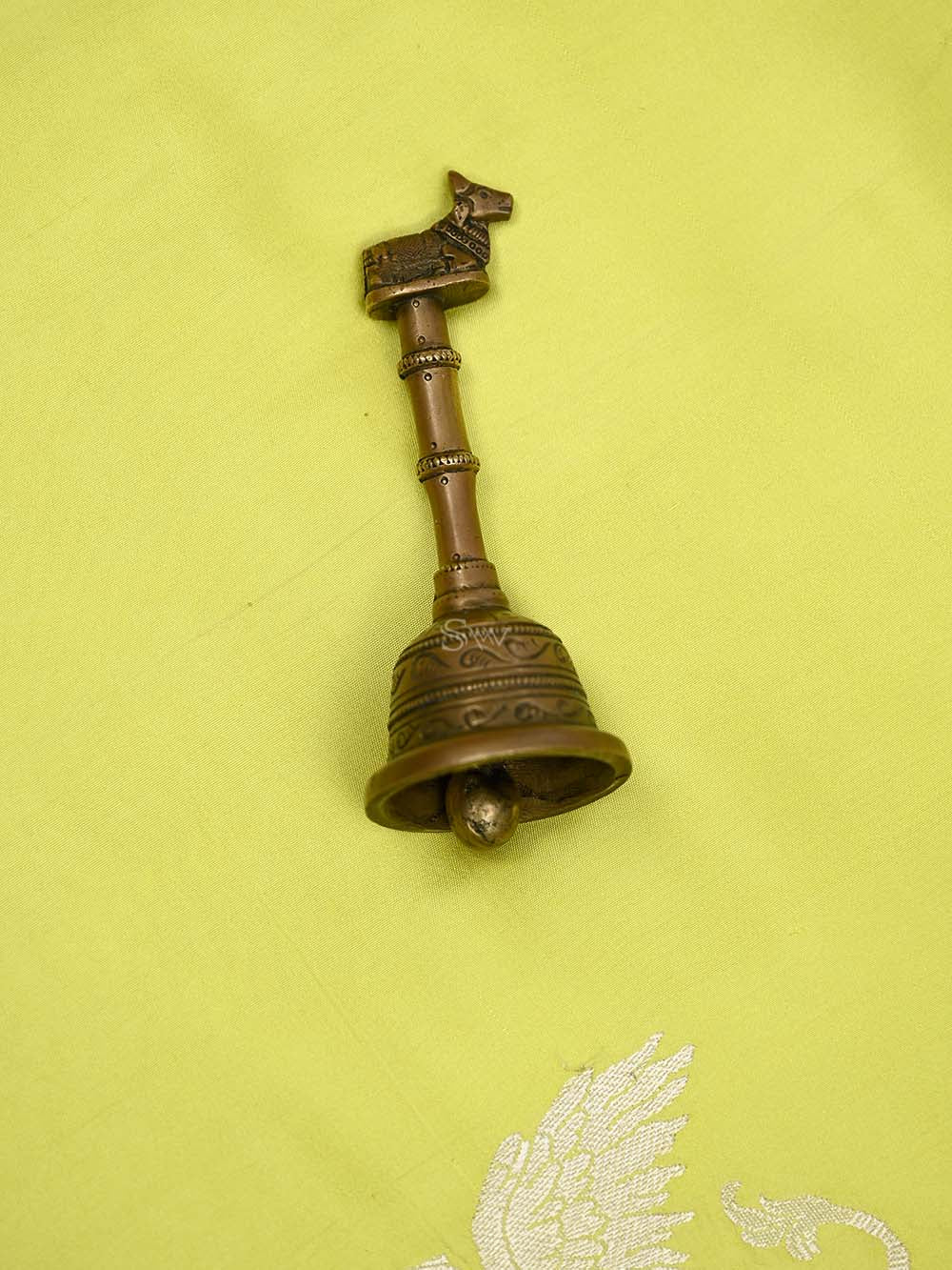 Bright Green Shikargah Boota Satin Silk Handloom Banarasi Saree - Sacred Weaves