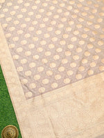 Dusky Pink Booti Katan Silk Uppada Handloom Banarasi Saree - Sacred Weaves