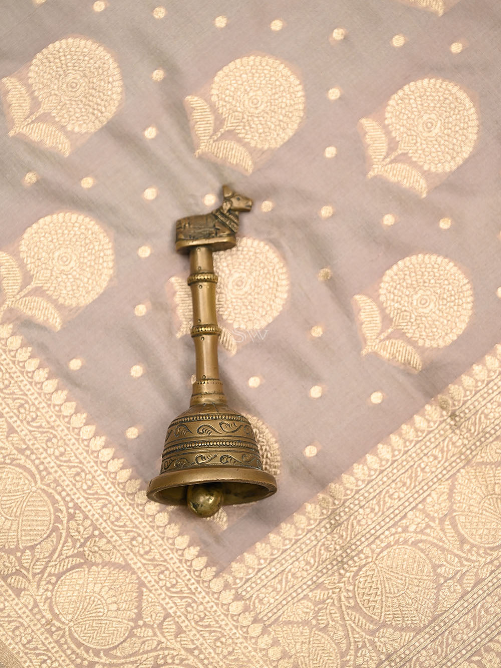 Dusky Pink Booti Katan Silk Uppada Handloom Banarasi Saree