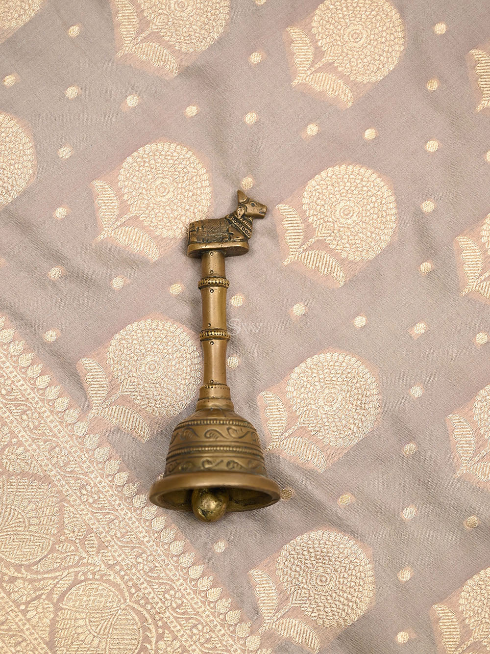 Dusky Pink Booti Katan Silk Uppada Handloom Banarasi Saree - Sacred Weaves