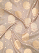 Dusky Pink Booti Katan Silk Uppada Handloom Banarasi Saree - Sacred Weaves
