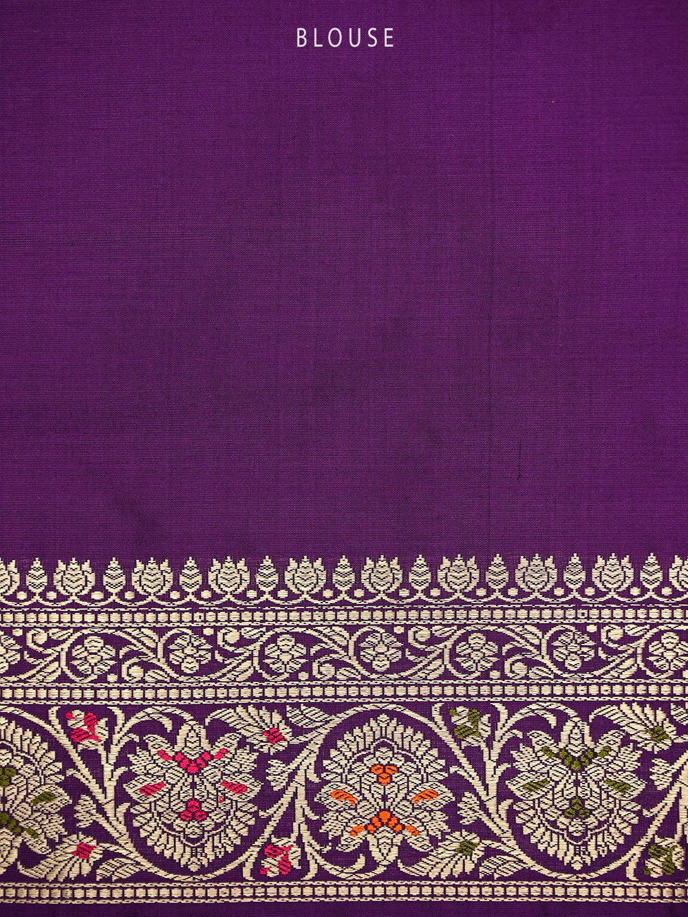 Dark Purple Meenakari Katan Silk Handloom Banarasi Saree - Sacred Weaves