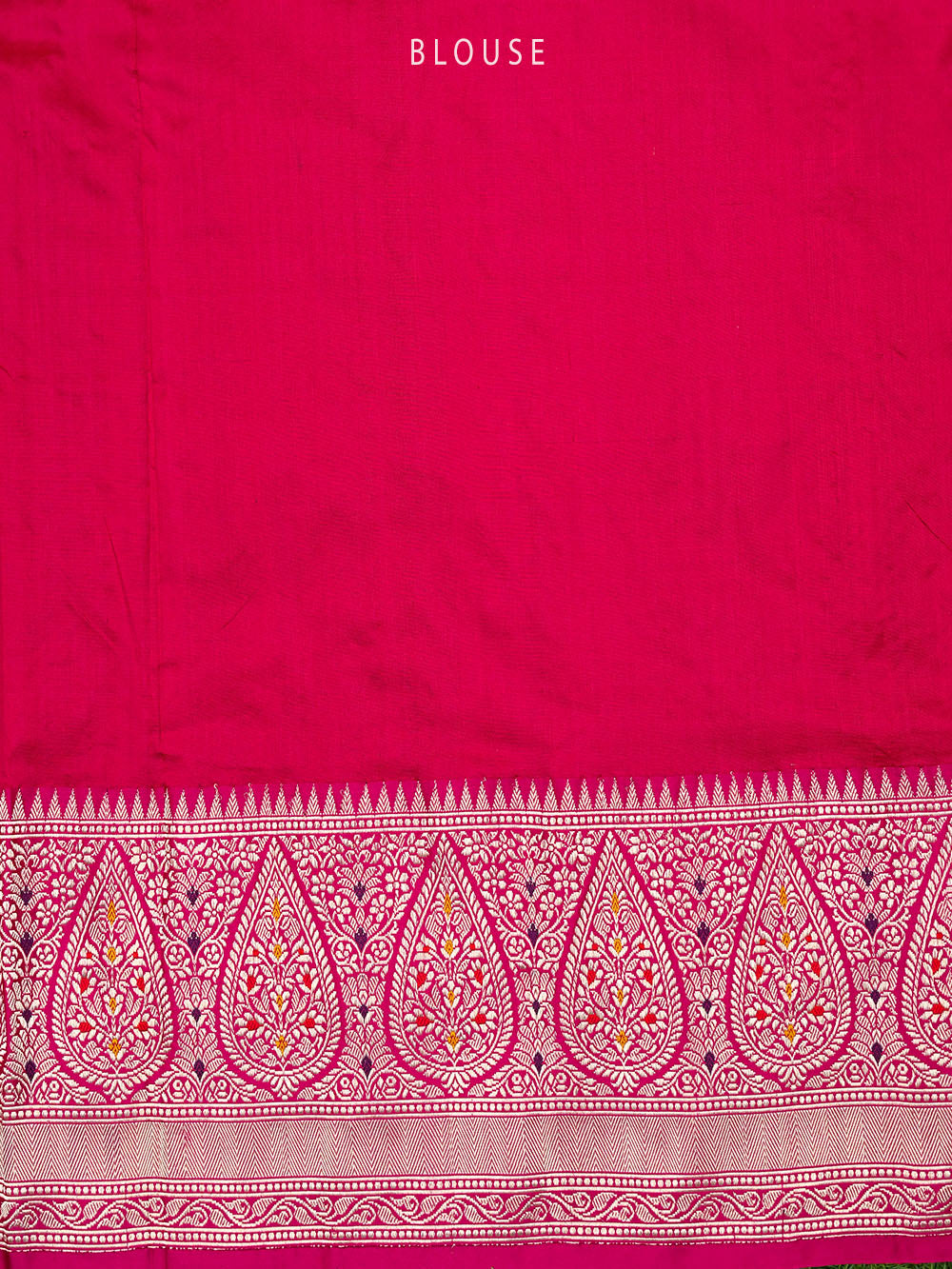 Dark Pink Meenakari Katan Silk Handloom Banarasi Saree -Sacred Weaves