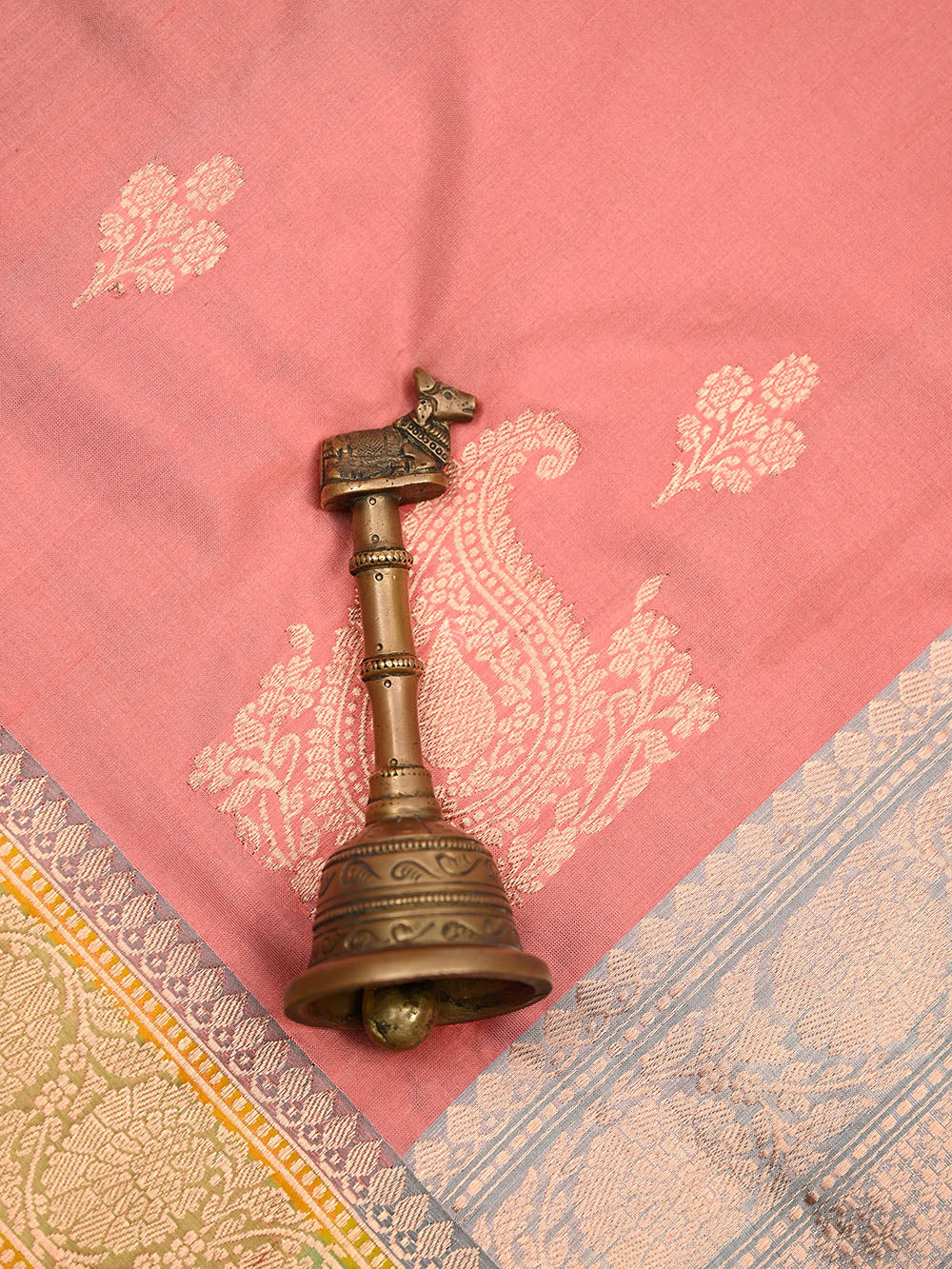 Pink Konia Katan Silk Handloom Banarasi Saree - Sacred Weaves