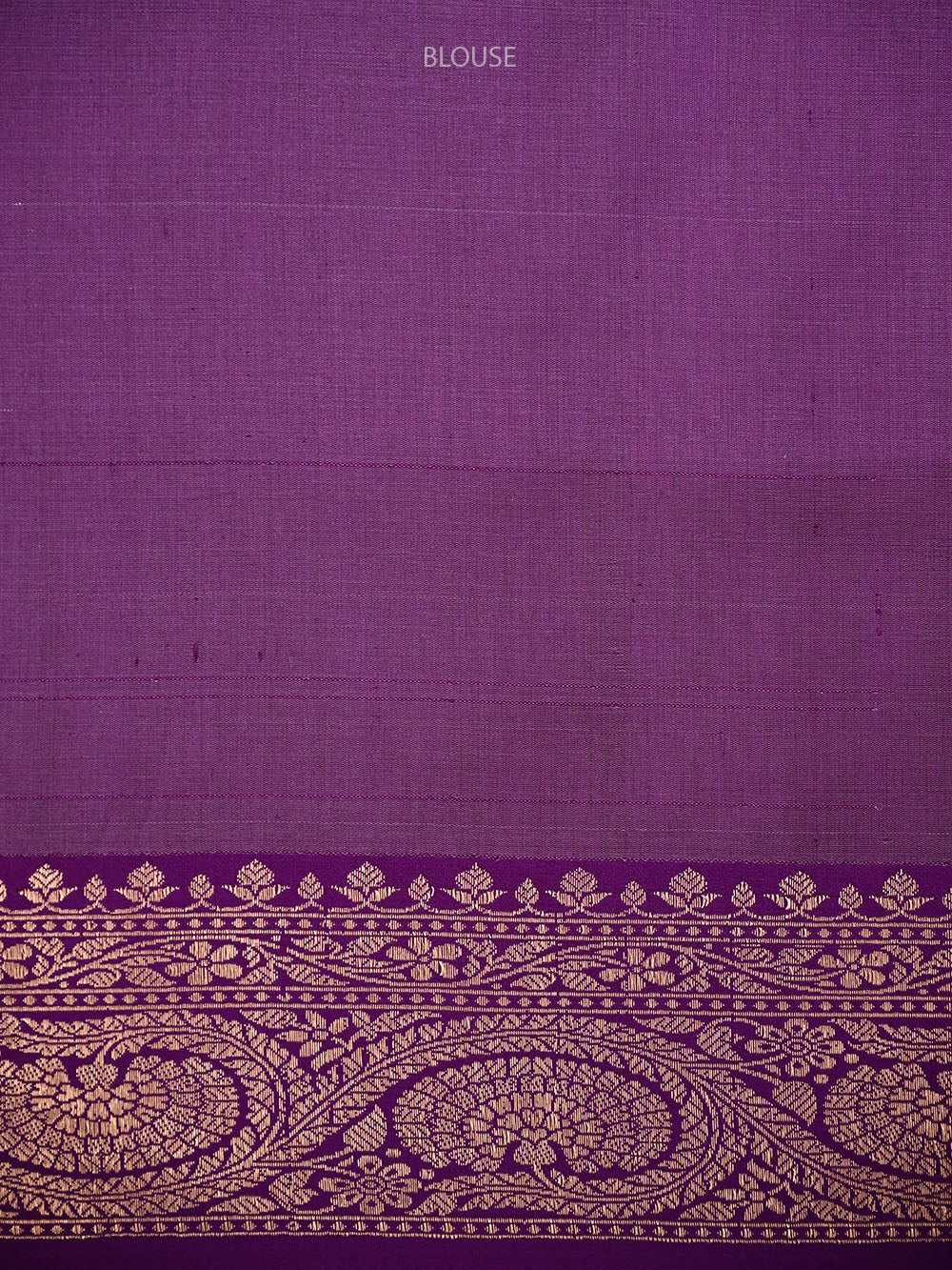Beige Purple Booti Tussar Silk Handloom Banarasi Saree - Sacred Weaves