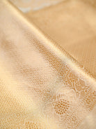 Cream Sona Roopa Silk Tissue Real Zari Handloom Banarasi Saree - Sacred Weaves