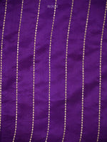 Purple Boota Pure Silk Handloom Banarasi Saree - Sacred Weaves