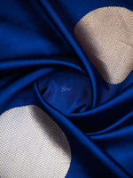 Blue Boota Katan Silk Handloom Banarasi Saree - Sacred Weaves