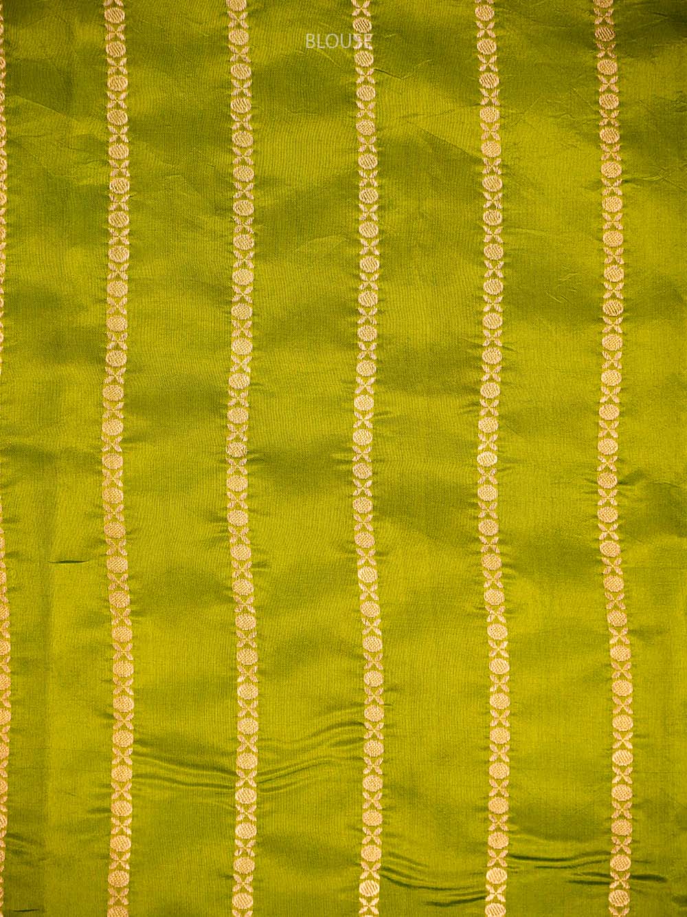 Lime Green Boota Pure Silk Handloom Banarasi Saree - Sacred Weaves