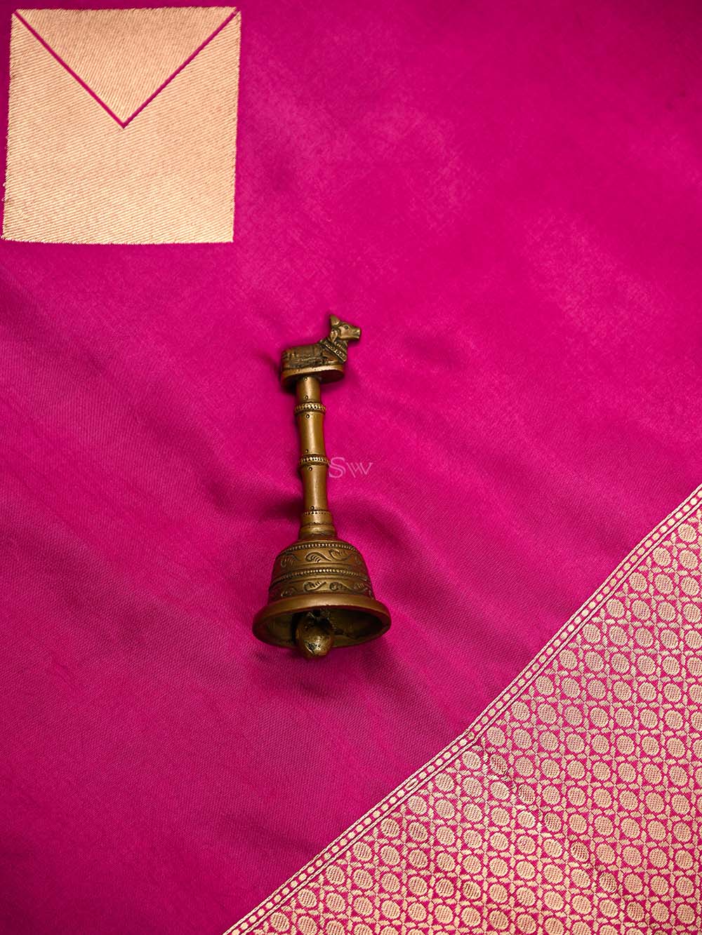 Magenta Boota Pure Silk Handloom Banarasi Saree - Sacred Weaves
