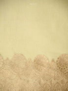 Yellow Boota Organza Handloom Banarasi Saree - Sacred Weaves