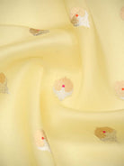 Yellow Boota Organza Handloom Banarasi Saree - Sacred Weaves