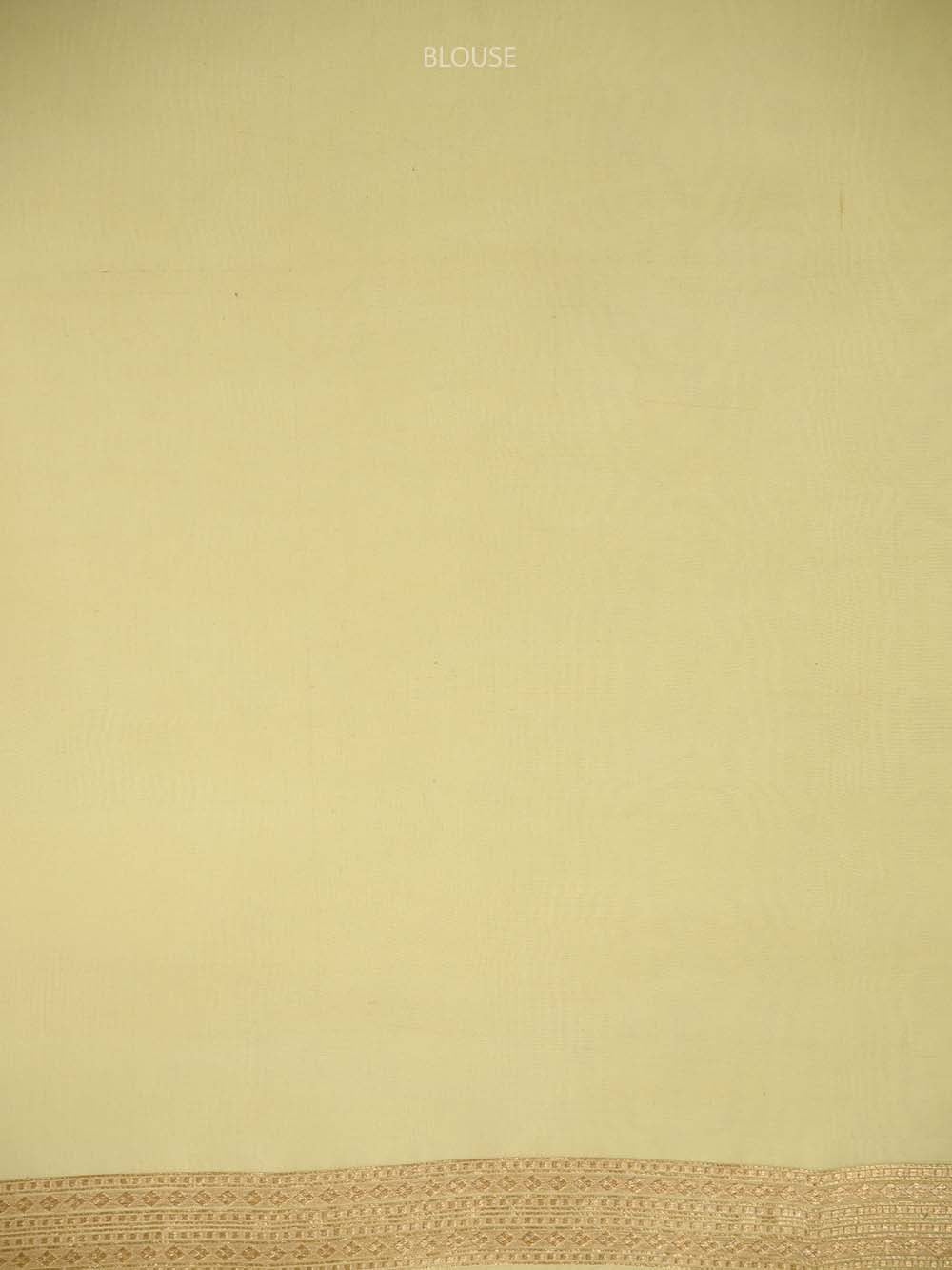 Yellow Boota Organza Handloom Banarasi Saree - Sacred Weaves