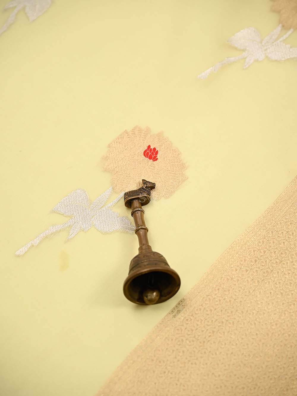 Yellow Boota Organza Handloom Banarasi Saree - Sacred Weaves