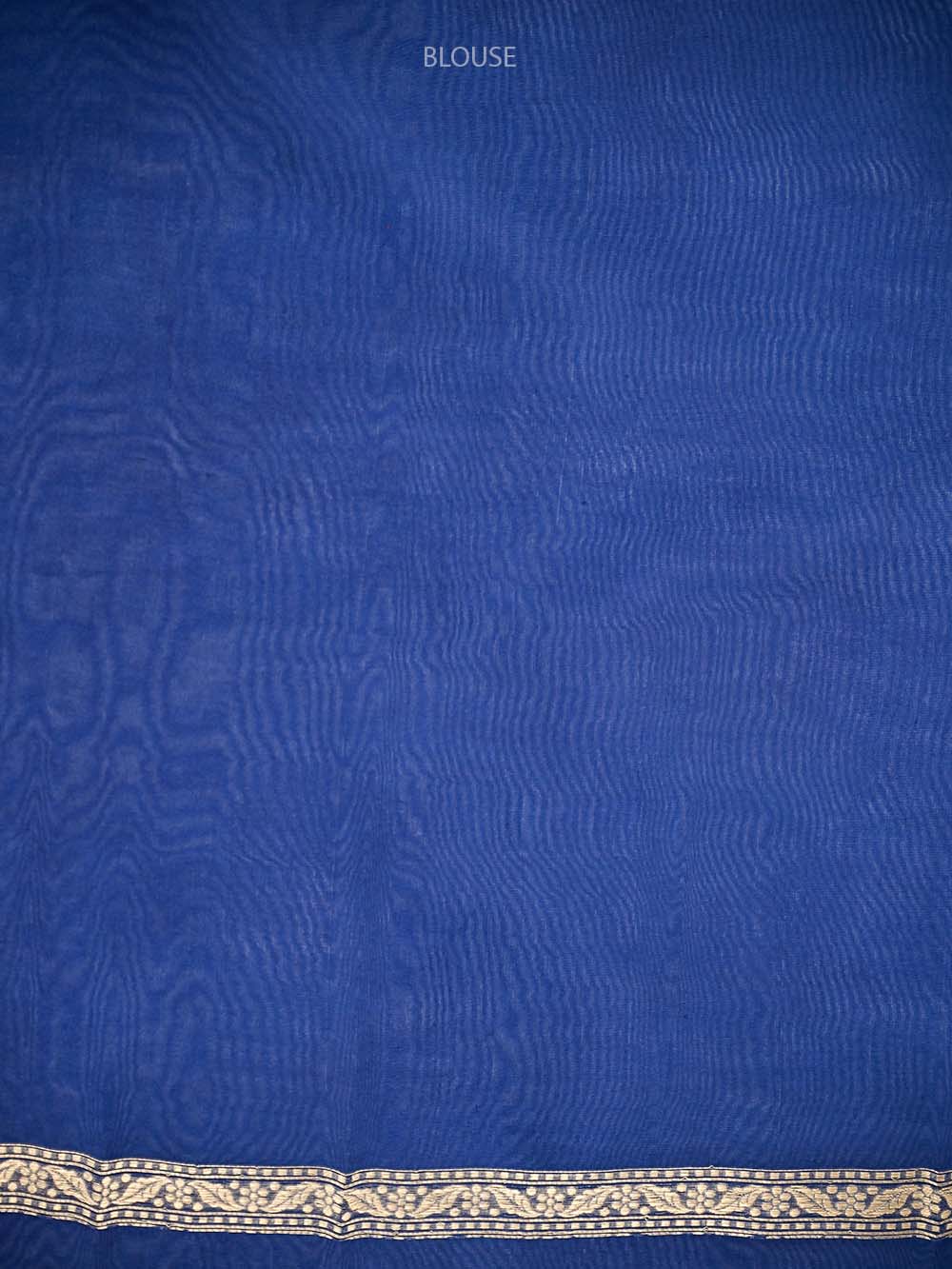 Blue Boota Organza Handloom Banarasi Saree - Sacred Weaves