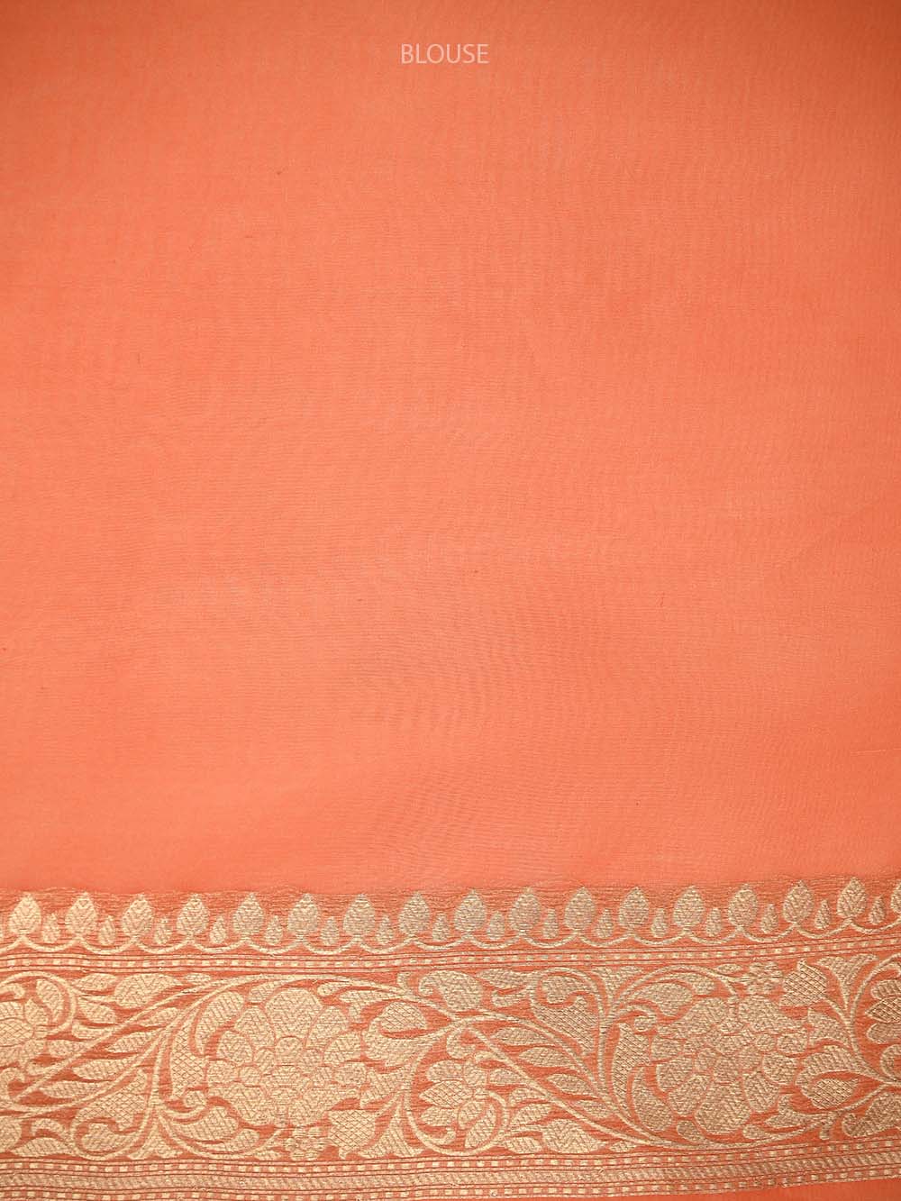 Orange Boota Organza Handloom Banarasi Saree - Sacred Weaves