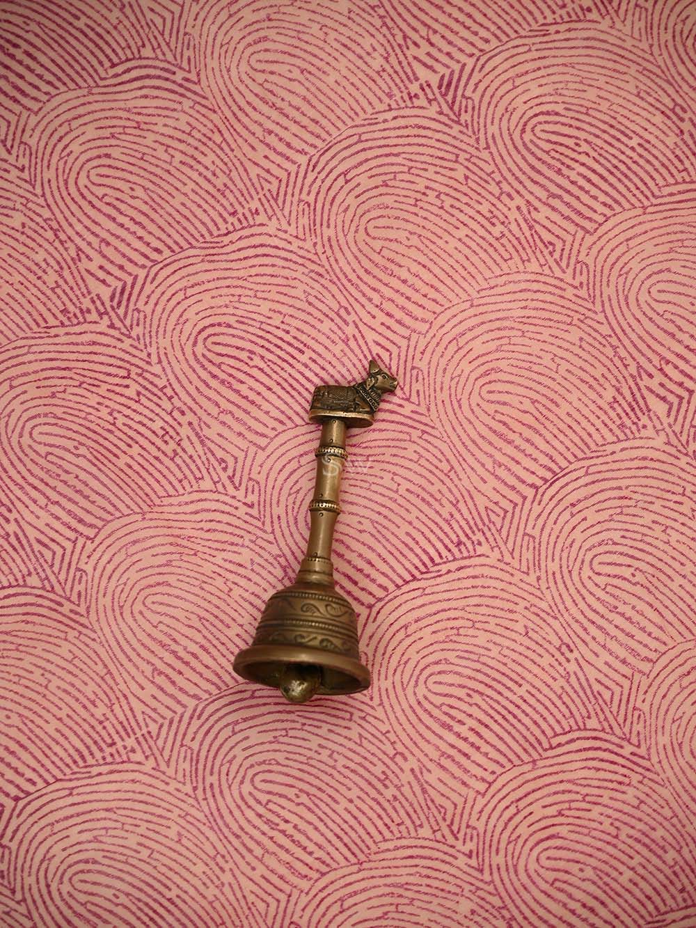 Magenta Printed Cotton Silk Handloom Banarasi Suit - Sacred Weaves