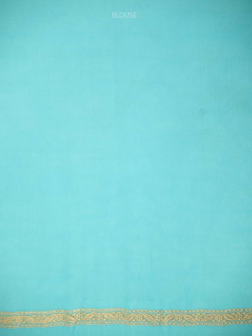 Aqua Blue Boota Organza Handloom Banarasi Saree - Sacred Weaves