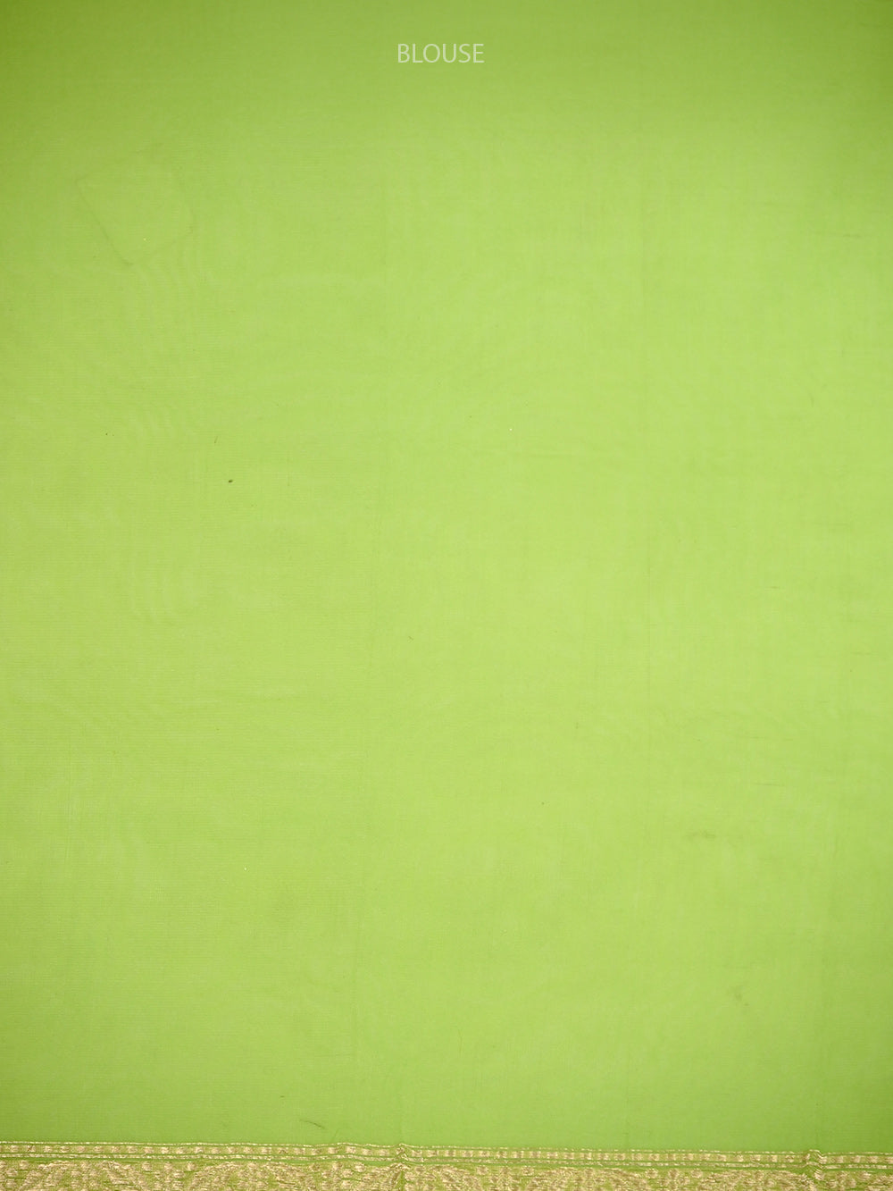 Parrot Green Boota Organza Handloom Banarasi Saree