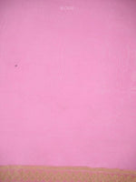 Pink Boota Organza Handloom Banarasi Saree