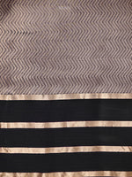 Black Boota Organza Handloom Banarasi Saree - Sacred Weaves
