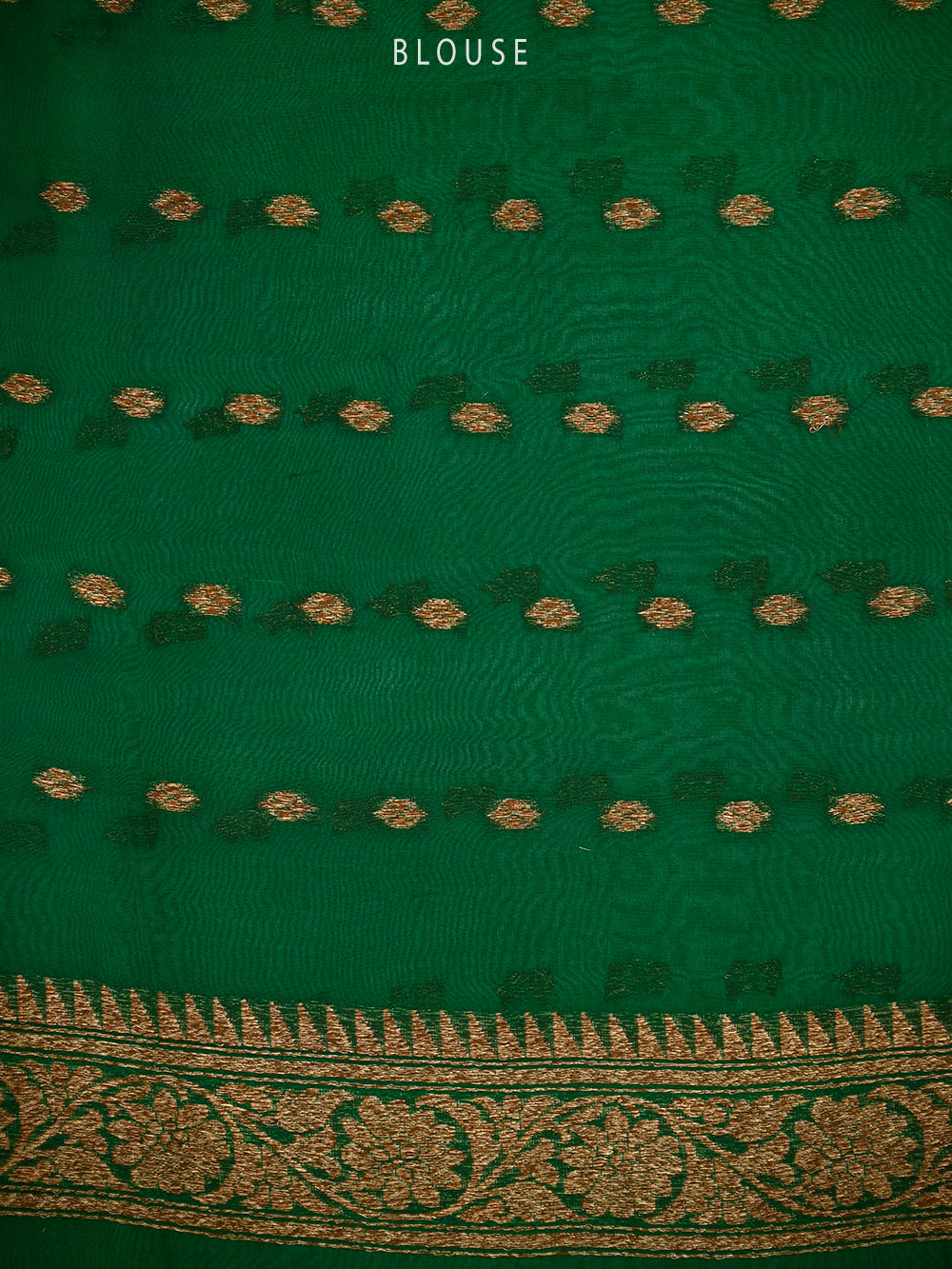 Cream Boota Organza Silk Handloom Banarasi Saree - Sacred Weaves